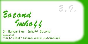 botond imhoff business card